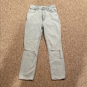 Abercrombie straight ultra high rise